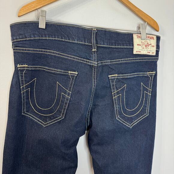 True Religion Ricky SN Relaxed Straight Jean Stitched Stretch Men's 36 - Picture 1 of 12